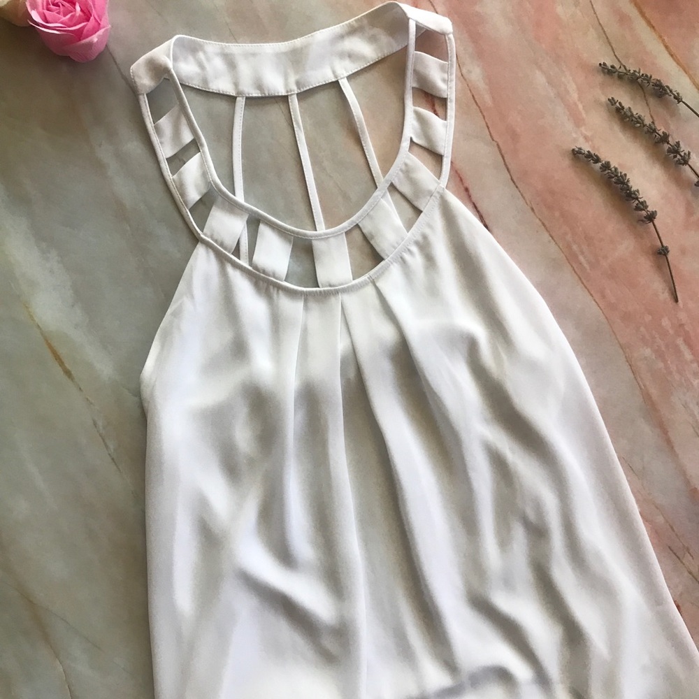 Express white tank/top